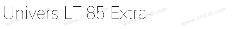 Univers LT 85 Extra字体转换